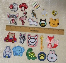 Iron On Patches, Lot of 20 assorted Animal shapes