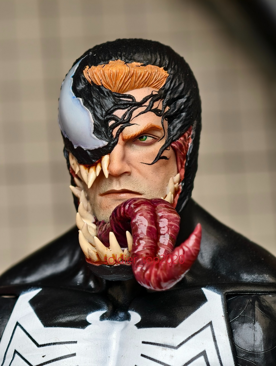 ホットトイズ　ヴェノム　エディ　ヘッド 1:6 1:12 1:18 Venom Eddie Brock Head Sculpt for 12'' 6''3.75''Male