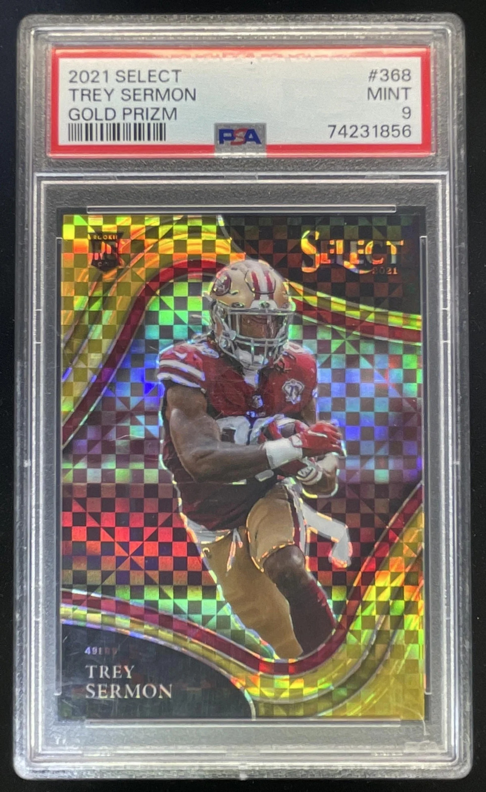Trey Sermon Panini Select #368 Gold