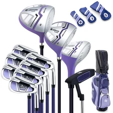 Women’s Complete Golf Club Set Golf Club Package Set w/ Rain Hood, Right Hand