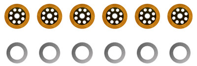 Service Brake Disc Plate Set AT179503 T159409 for John Deere 210LE 310E ...