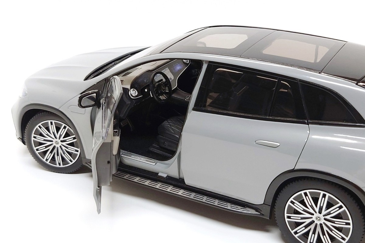 NZG 1:18 Mercedes-Benz EQS SUV in Alpine Grey (Dealer Edition) | eBay