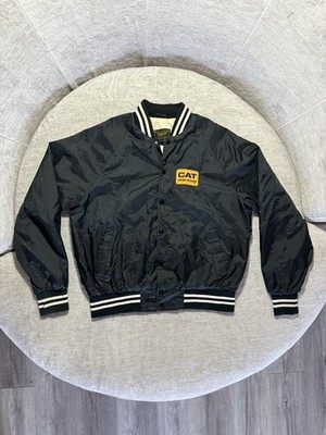 Vintage Cat Diesel Power Varsity Snap Button Jacket Tonkin Wearables Size Large