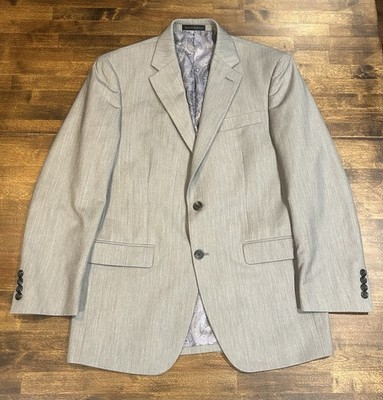 Ralph Lauren Chaps Men's Gray Two-Button Suit Jacket 38R