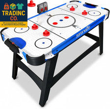 58In Powered Air Hockey Table Upgraded 700Ma 12V 2X Powerful Motor, 4 Player 4 P
