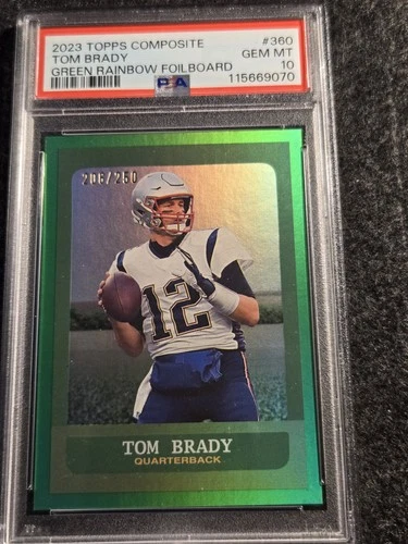 2023 Topps Composite - Heritage Tom Brady #360 Green Rainbow Foilboard /250