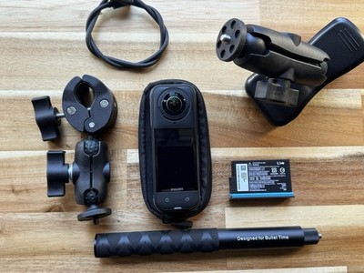 Insta360 X5 360 8K Camera + Motorcycle Mount + Invisible Stick v(8)