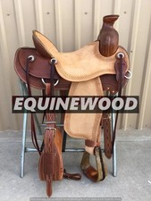Western Big Horn Roper Saddle Premium Comfortable Ranch Trail Horse Saddle