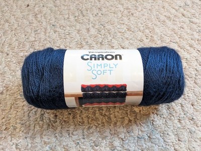 Caron Simply Soft Acrylic Yarn - Dark  Country Blue - 315 Yards