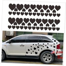 Heart-Shaped car Stickers Creative Decoration for car Doors Bumper Hoods Black