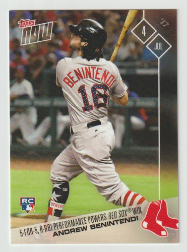 2017 Topps Now 326 Andrew Benintendi