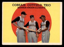 1959 TOPPS #543 ROBERTO CLEMENTE BILL VIRDON VG-EX 538839 (KYCARDS)