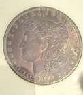 1898-O Morgan Silver- Plum/Rainbow Tone