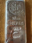 10 Ounce Silver Bar - Nadir Metal Refinery - 9999 Fine - STOCK WRAP INTACT
