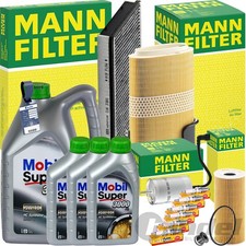 MANN FILTERSET+MOBIL 5W-40 ÖL passend für 2.7-3.4 S PORSCHE BOXSTER+CAYMAN 987