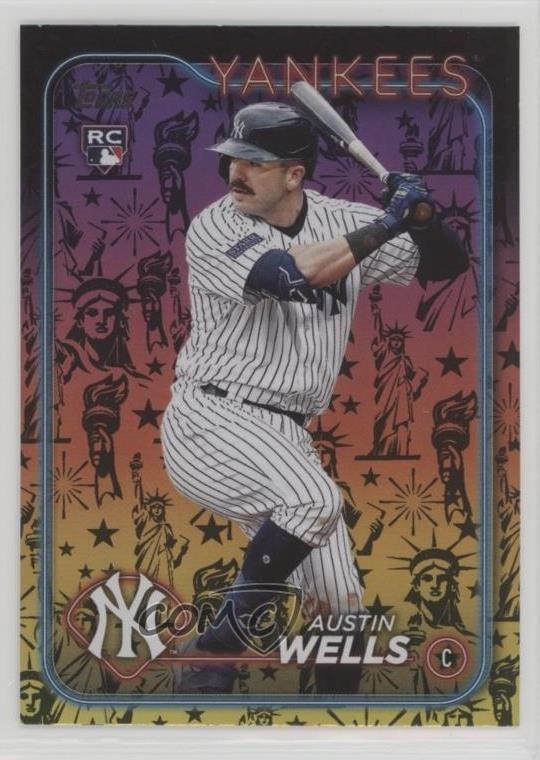 2024 Topps Series 2 Statue of Liberty Austin Wells #624 Rookie RC 0rd2
