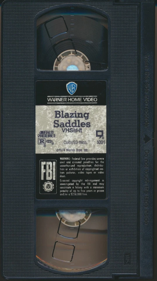 Blazing Saddles Mel Brooks Gene Wilder (VHS, 1986, Warner) Used - Image 3 of 3