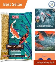 High-Protein Floating Fish Food for Koi, Goldfish, 10 lbs - All Life Stages