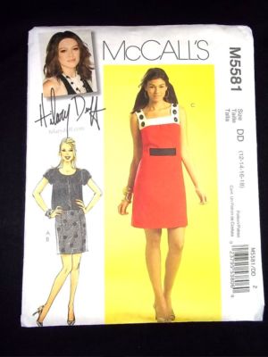 McCall's Pattern 5581 Hilary Duff Misses jacket dresses belt Sz
