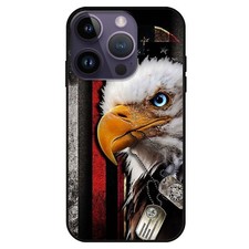Custodia Bald Eagle Flag per iPhone 15 14 13 12 11 Pro Max Plus Mini XR XS X SE 8 7