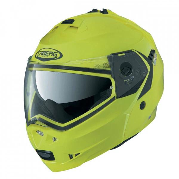 Casco Modular Moto Caberg DUKE 2 Hivizion Amarillo Fluo TALLA XS Yellow  Helmet