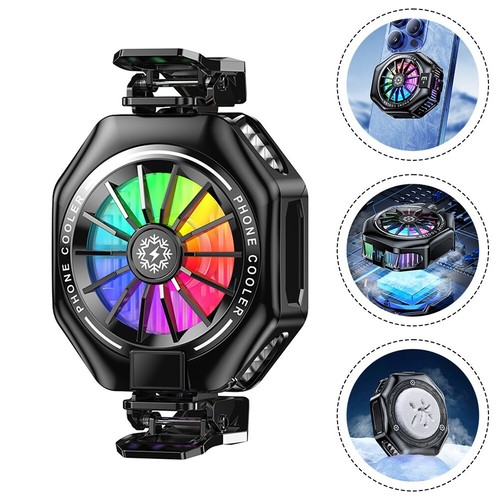 Refroidisseur T??l??phone Portable Magn??tique avec Lumi??res RGB Design Portabl