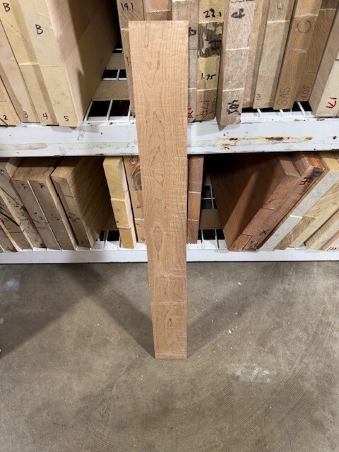 Roasted Curly Maple🍁Bass neck blank torrified 🎸 .8x4x36 Thermal