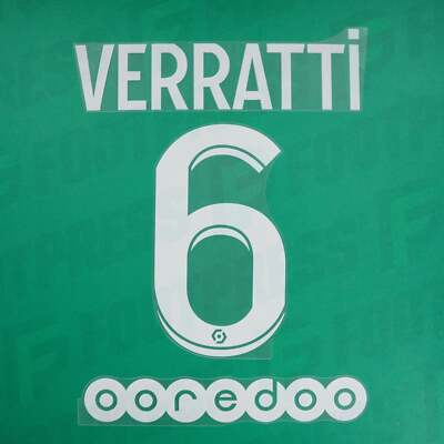 Flocage Officiel PSG Verratti 2021/2022 - Domicile/Third, Blanc, Neuf