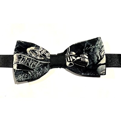 Gothic Bowtie Dickie Bow Hair Bow Pre Tied Prom Wedding Graduation Suit