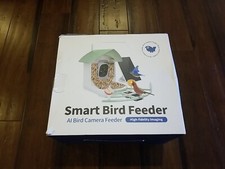 Smart Bird Feeder w Camera Solar Powered 1080P HD AI Bird Feeder Wifi Waterproof