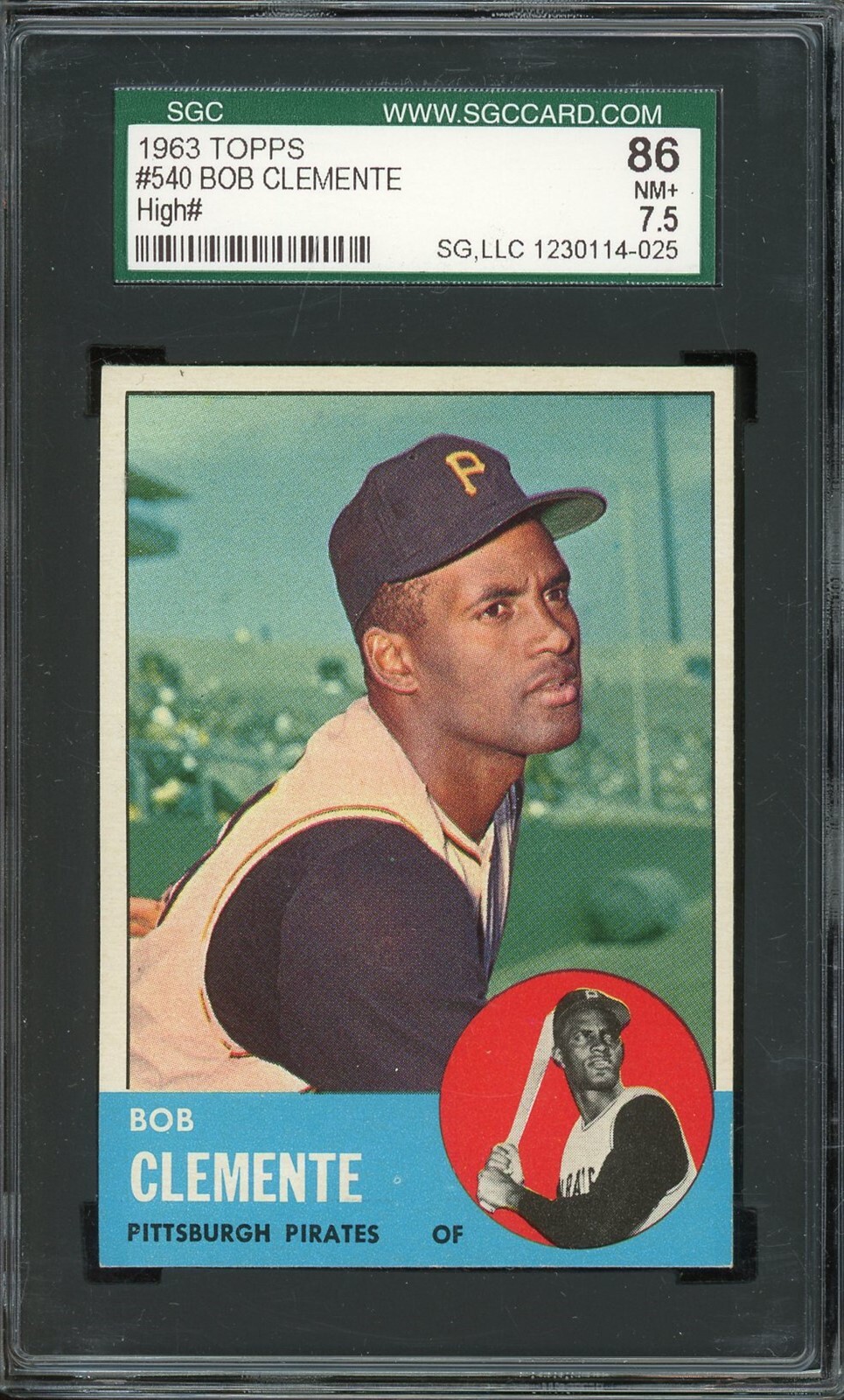 1963 Topps Baseball #540 Bob Clemente SGC 7.5