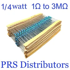 20 Pieces Resistor Metal Film 1Ω to 3MΩ 1/4W 0.25 W 1% Tolerance USA SELLER