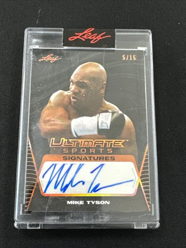 2021 Leaf Ultimate Sports Signatures Bronze /15 Mike Tyson #US-MT1 Auto Boxing