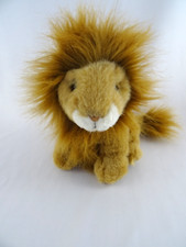 Vintage Russ Berrie Samson Lion Small Plush Stuffed 8" Toy Animal Realistic