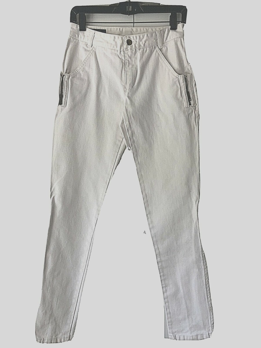 GUCCI ホワイトレース デニムパンツ 38 VTG GUCCI WHITE DENIM LOGO ZIPPER CUFFS PANTS SIZE 40 | eBay