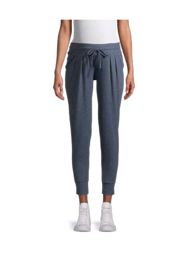 Time & Tru Maternity Jogger Pants XL & 2X Blue Heathered Relaxed Fit NEW - Picture 5 of 10
