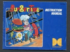 Nintendo BurgerTime NES Manual Only, 1987 No Game, Instruction Booklet