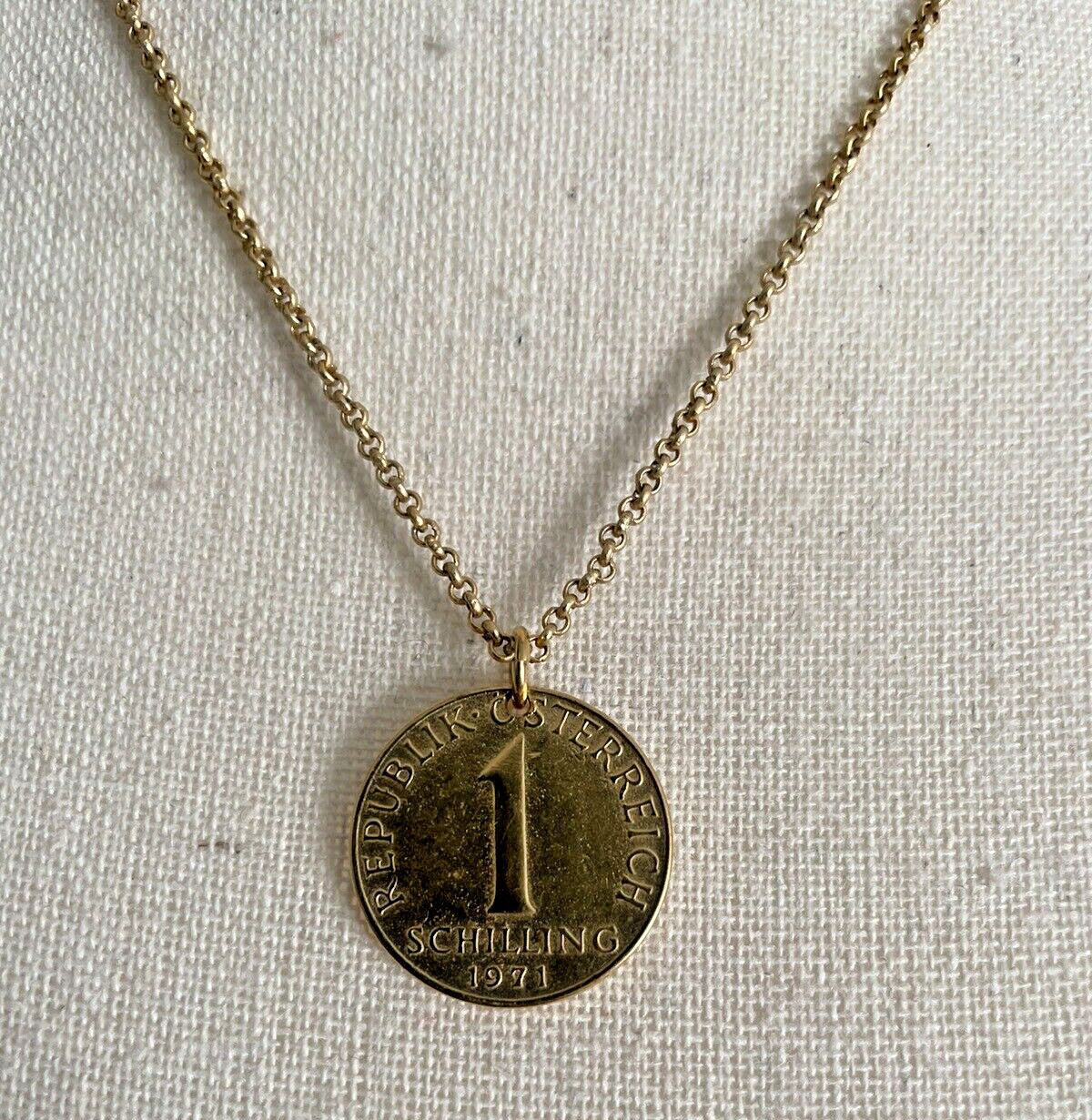 Electric Picks Austria Schilling Coin Gold Plated Pen… Gem