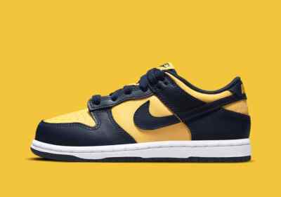 Nike Dunk Low Michigan (GS) CW1590-700 | eBay