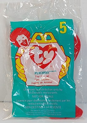 Ty Beanie Baby Pinchers The Lobster McDonalds Collectible Plush Retired New