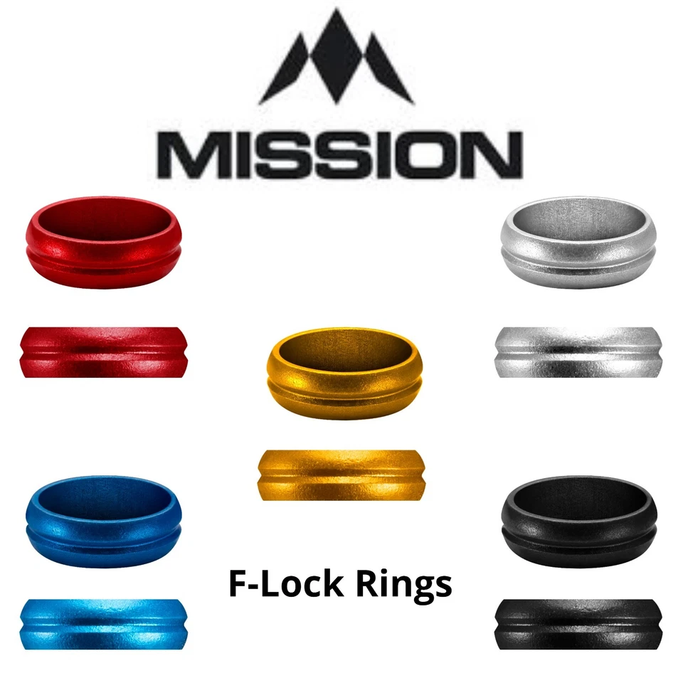 Mission F-Lock Rings Aluminium Schaftringe Flight Ringe Slot Lock