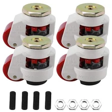 4 Pack Leveling Casters Gd80st Plate Mounted Leveling Caster 1102lbs/per Levelin