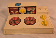 Vintage 1978 Fisher Price Cook Top Stove Magic Burners Bell 919 Pretend Play
