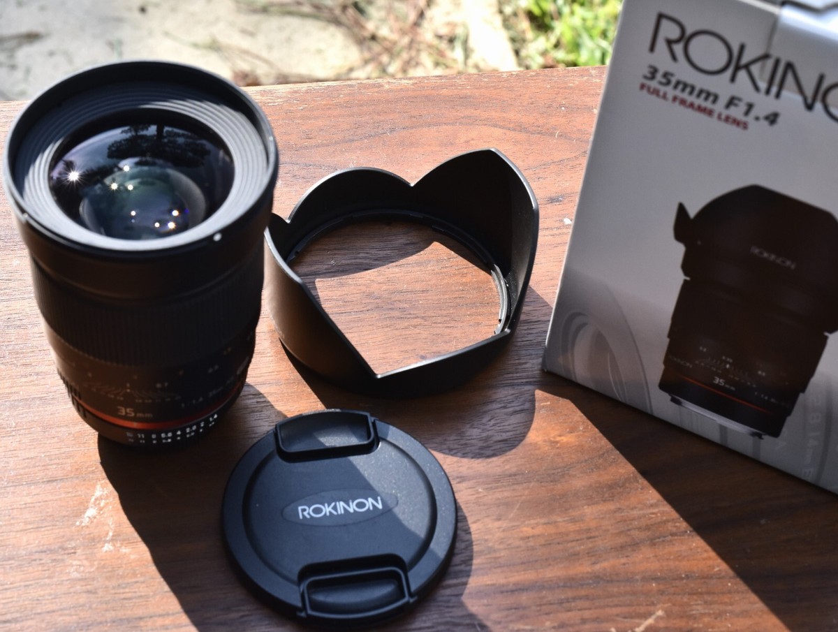 Guaranteed VG Rokinon 35mm AS UMC lens for Nikon (AE chip) week  returns