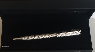 S.T. Dupont D Line Ball Point Pen, Fire Head Palladium, 415703