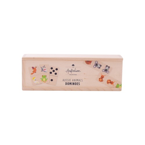 The Australian Collection Dominoes Game Set Wooden Aussie Animals Christmas Gift - Picture 2 of 5