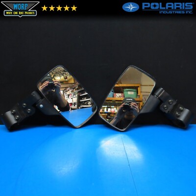 2009 RZR 800 SIDE REAR VIEW MIRROR MIRRORS REFLECTORS PAIR