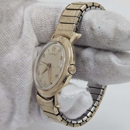 OROLOGIO DA POLSO UOMO HAMILTON VINTAGE ANNI 50 CAL 748 MECCANICO CARICA MANUALE 10K GF - Foto 3 di 10
