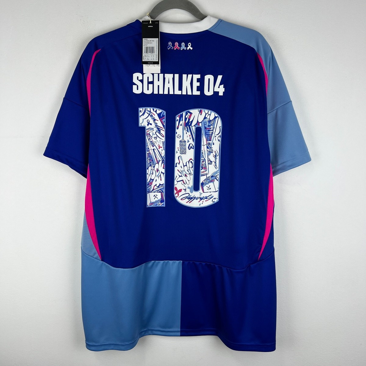 Schalke 04 2024/2025 Adidas Pink October Jersey Shirt Soccer Men's