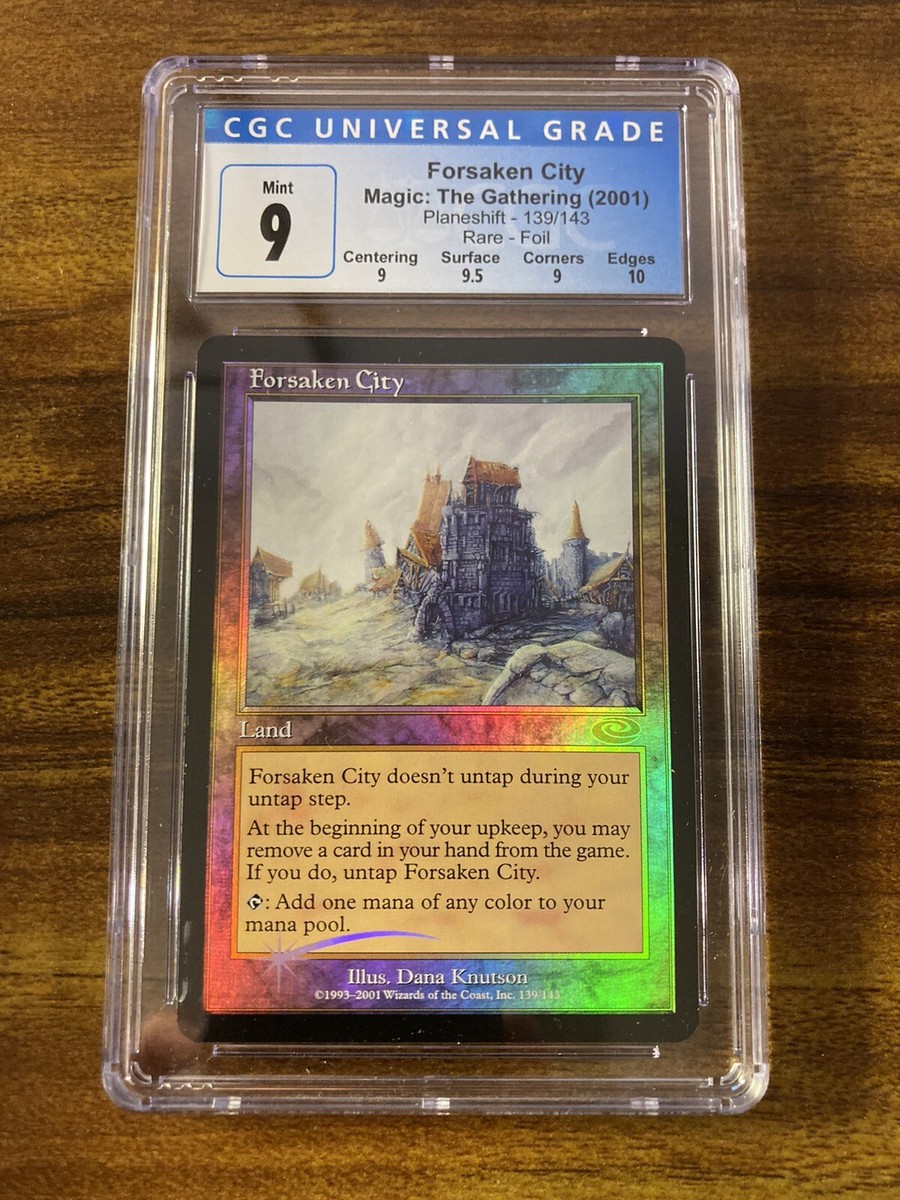 MTG 補充　foil MTG✨FORSAKEN CITY FOIL✨Planeshift CGC Quad 9's++ MINT RARE